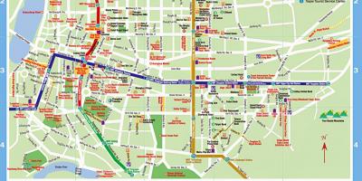 Taipei ruta de autobús mapa