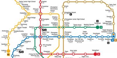 Taipei estación de metro mapa
