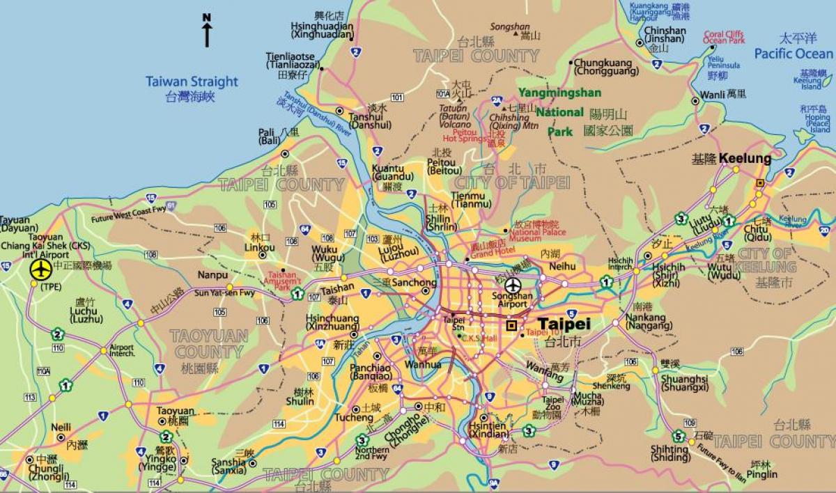 Taipei centro mapa