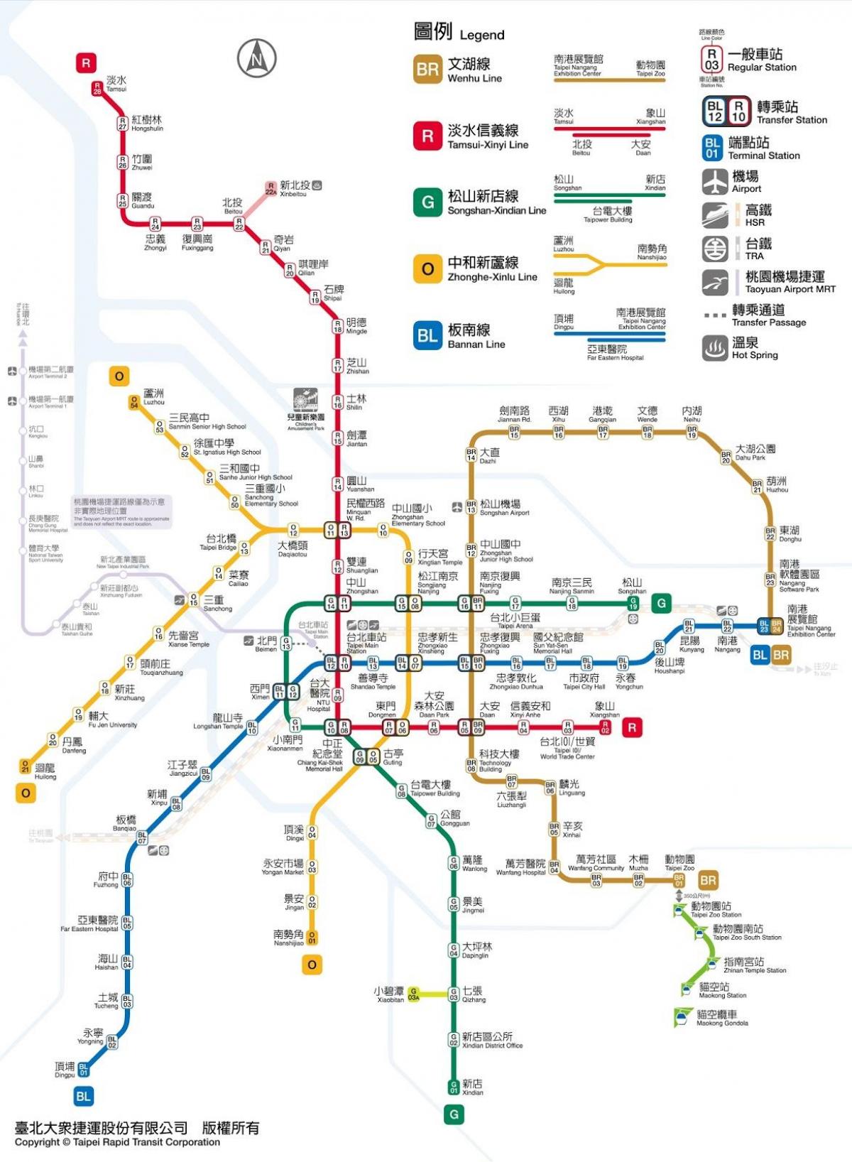 mapa de Taipei jieyun
