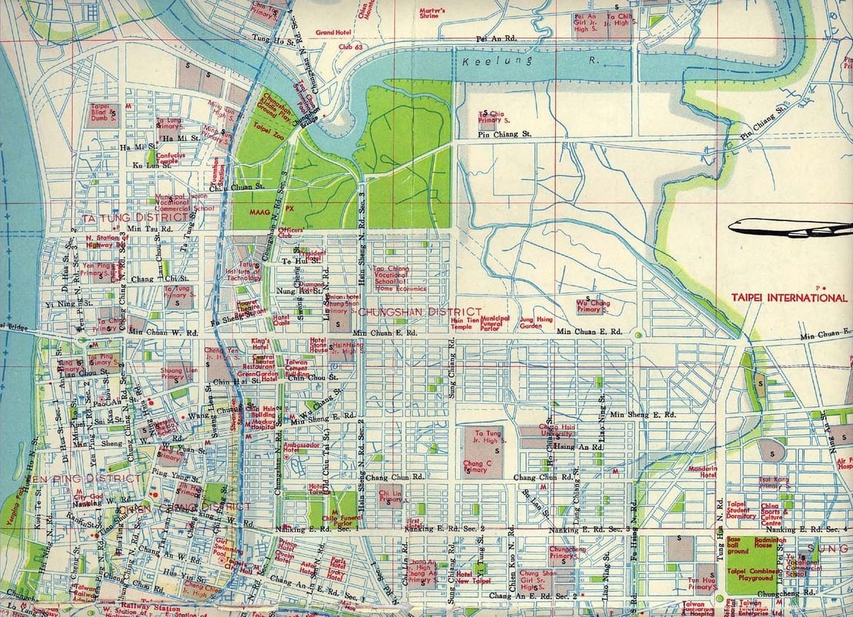Taipei área mapa