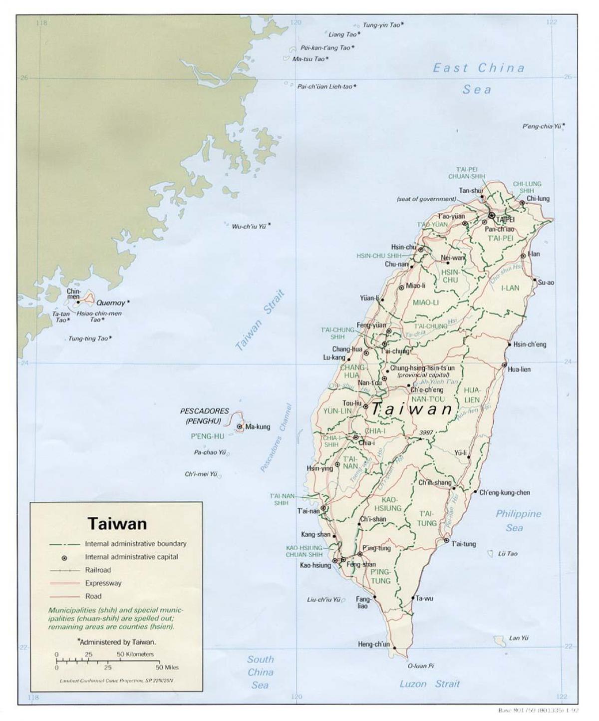 mapa de xinbei taiwán