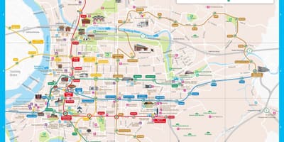 Taipei atraccións turísticas mapa