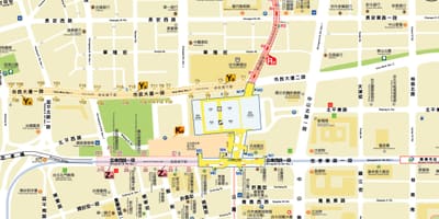 Mapa de Taipei centro comercial subterráneo