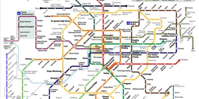 Metro Taipei mapa